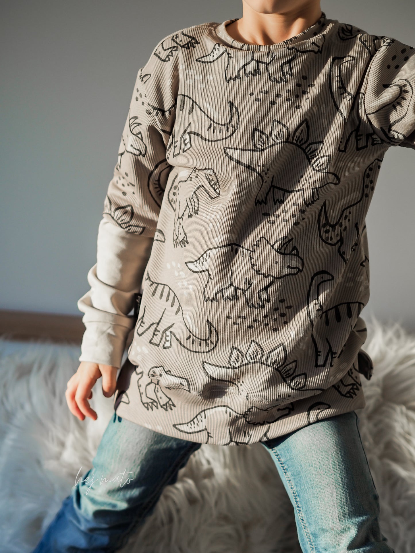Dino Treff taupe - Rib Jersey