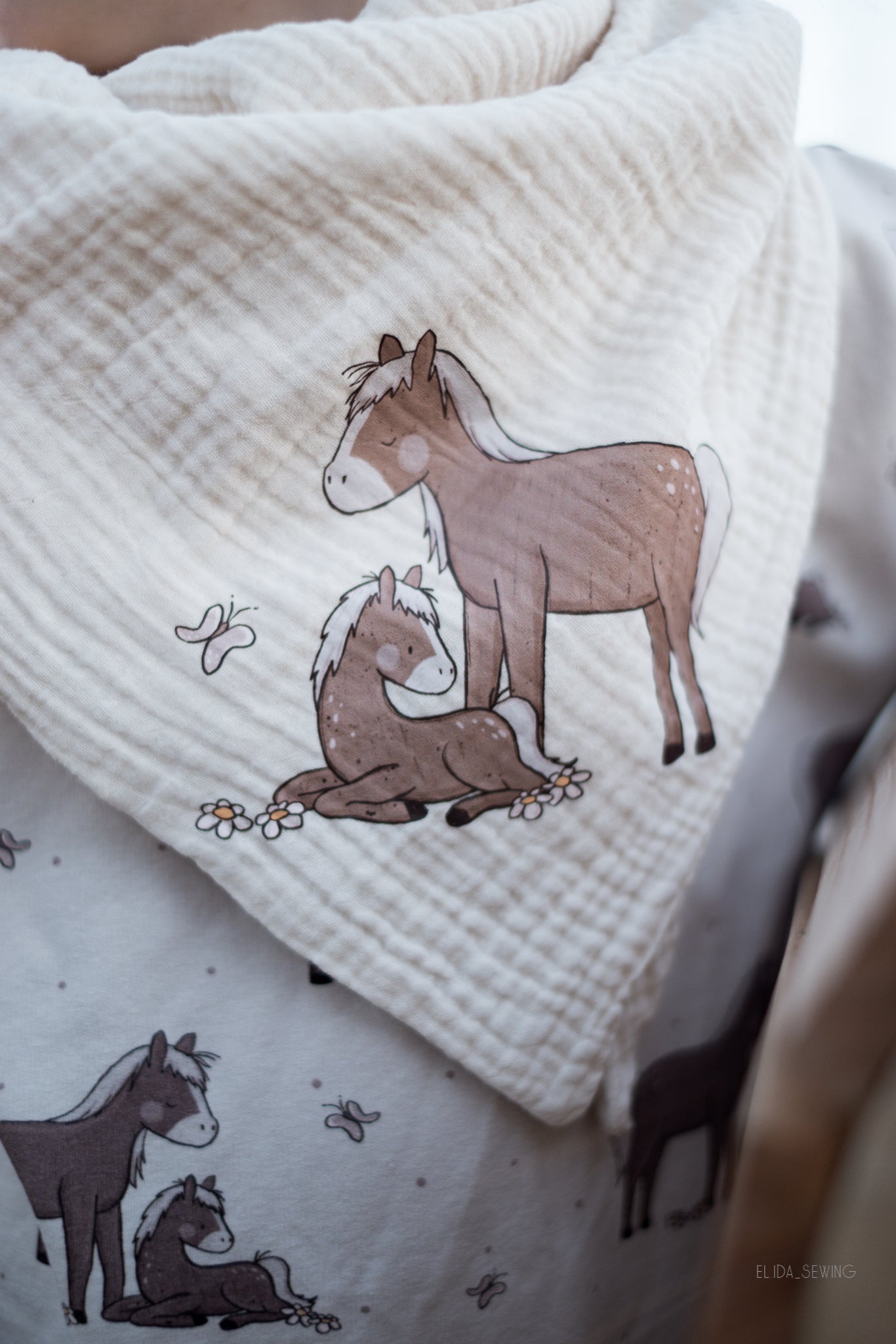 Horse Family - Bügelbild groß