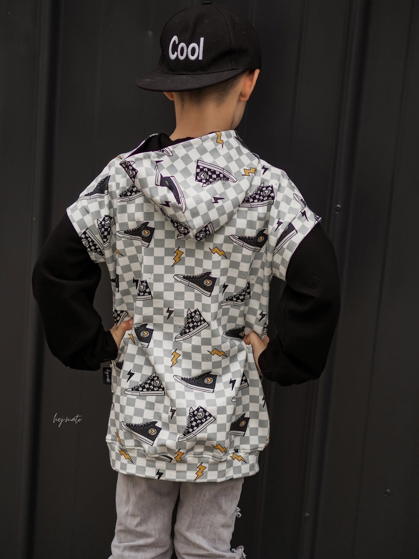 Checker Sneaker - French Terry