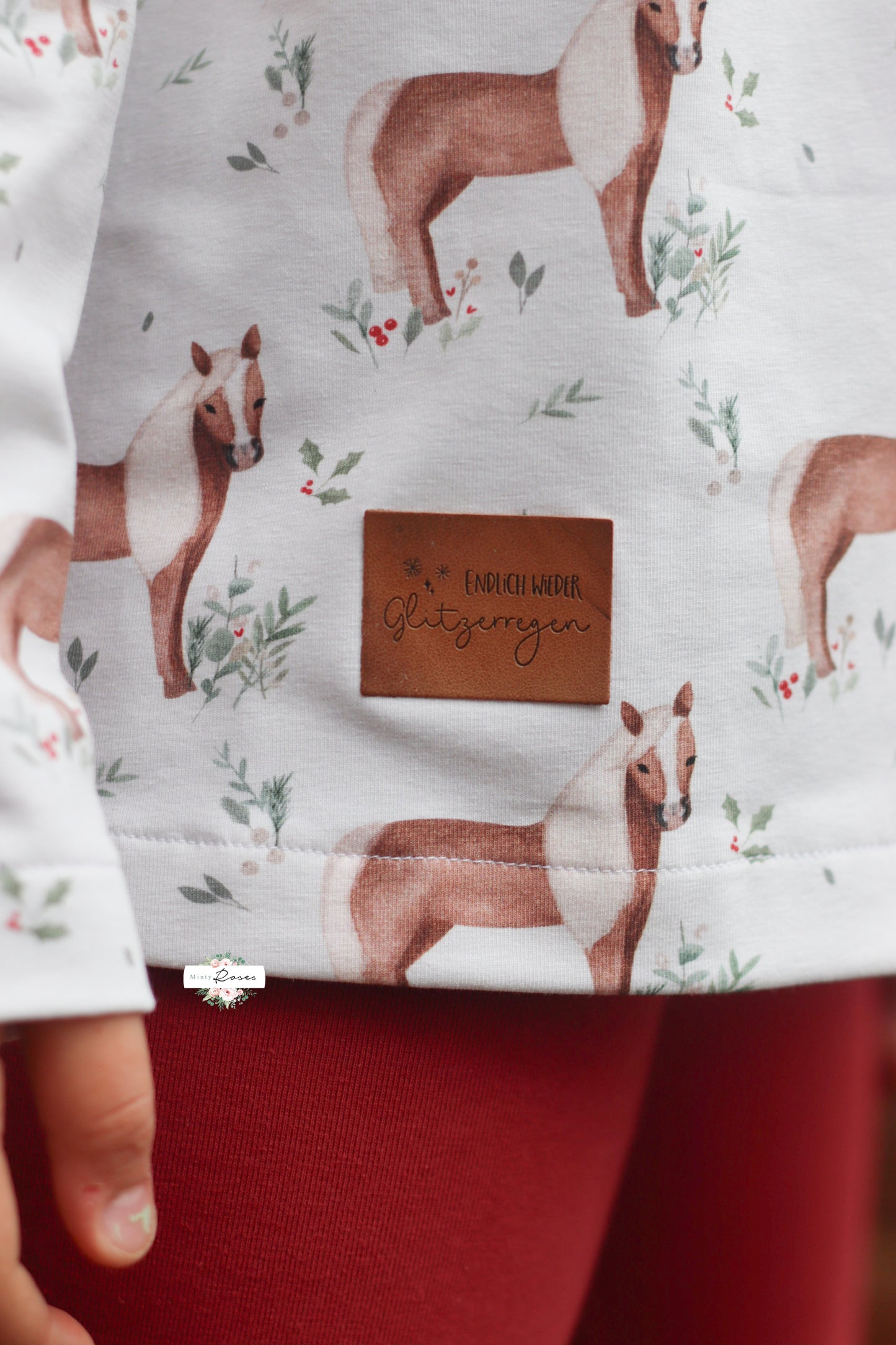 Endlich wieder Glitzerregen - Kunstleder Label