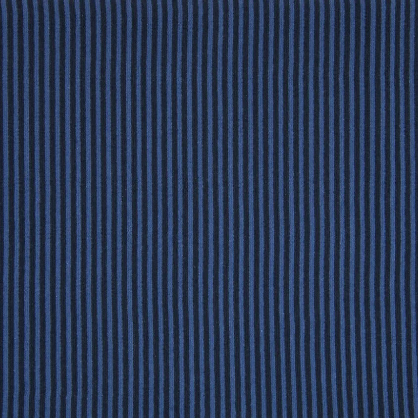 Bündchen navy / jeansblau gestreift 3mm