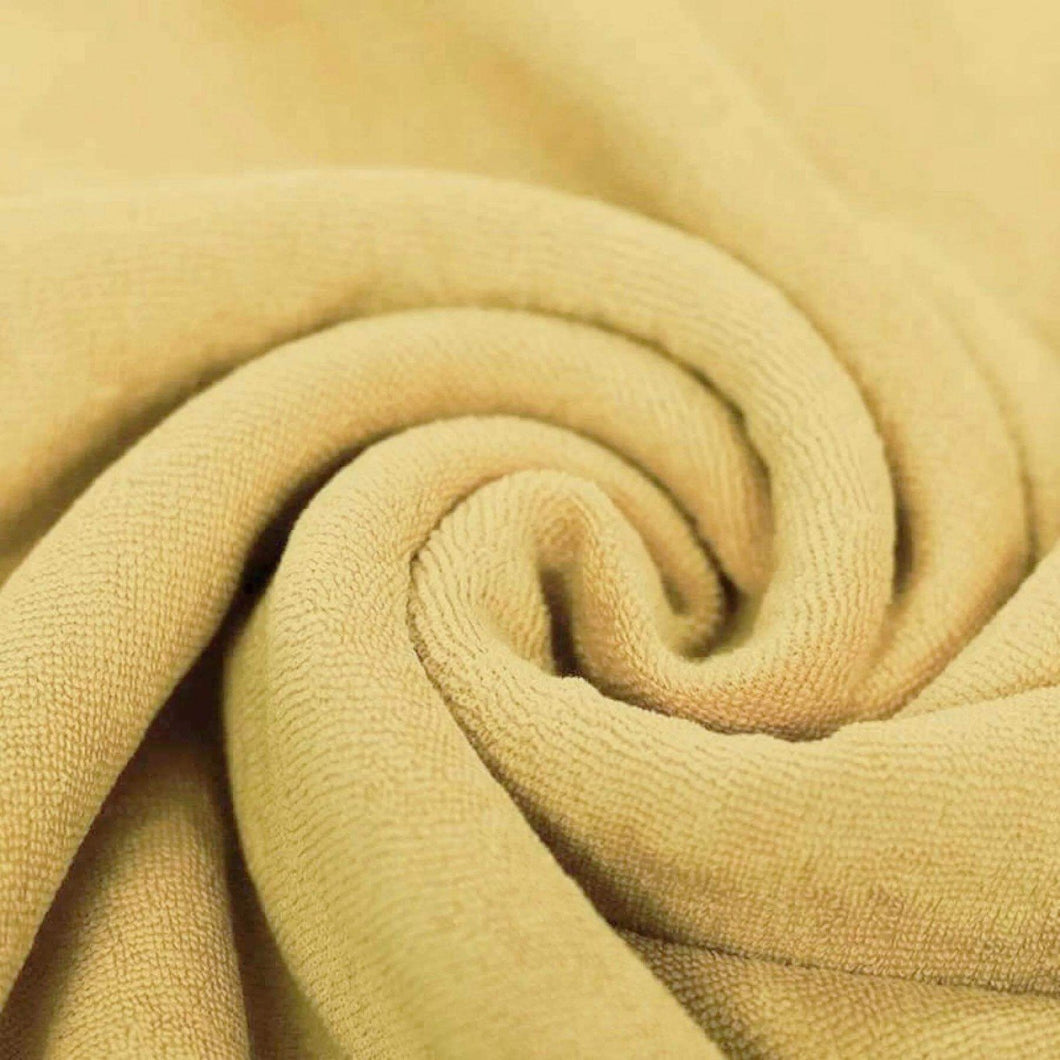 Frottee dusty yellow (stretch)