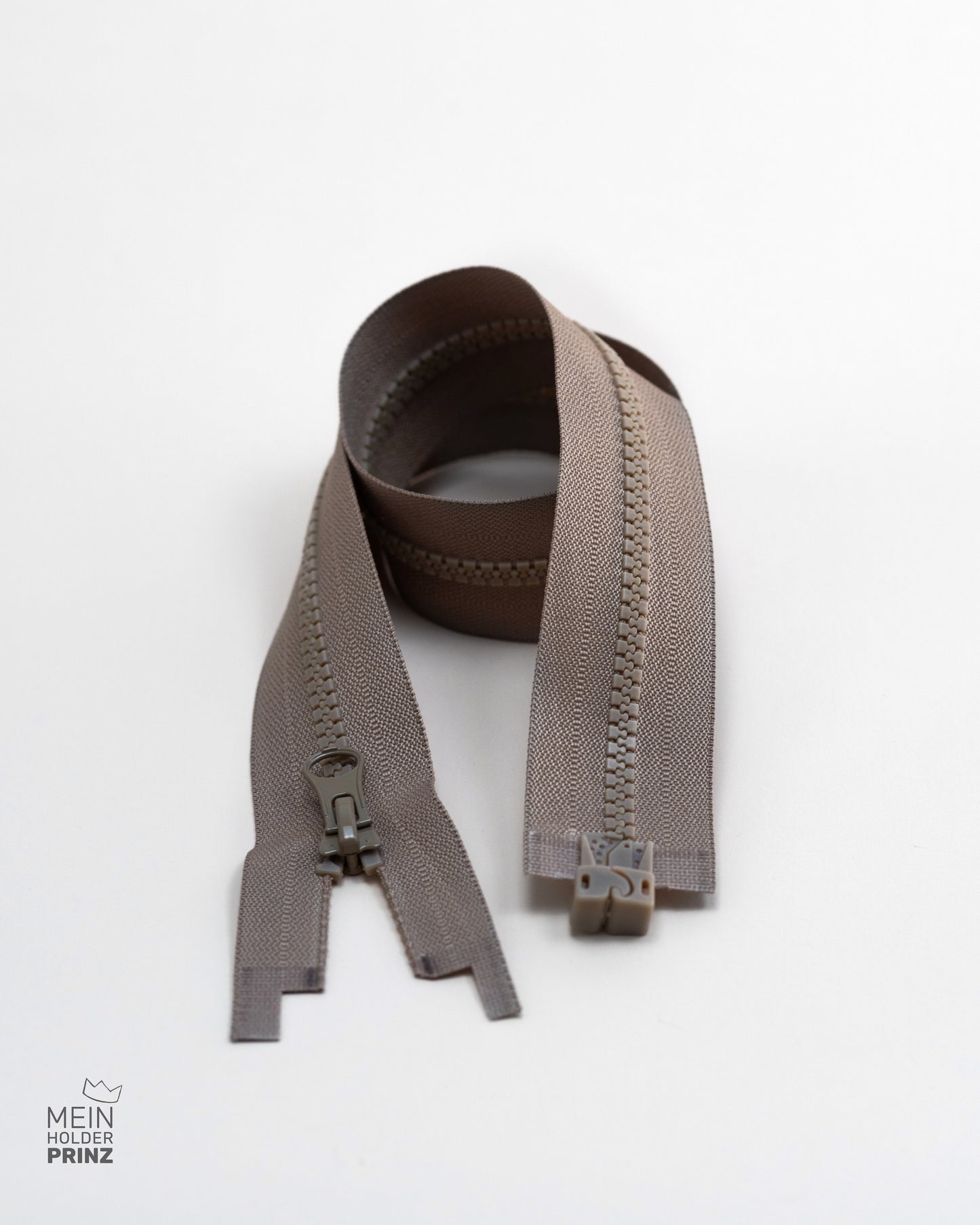 Reißverschluss taupe - magnetisch