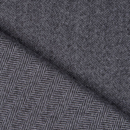 B2B Jacquard Jersey graphit - Fischgräten Design