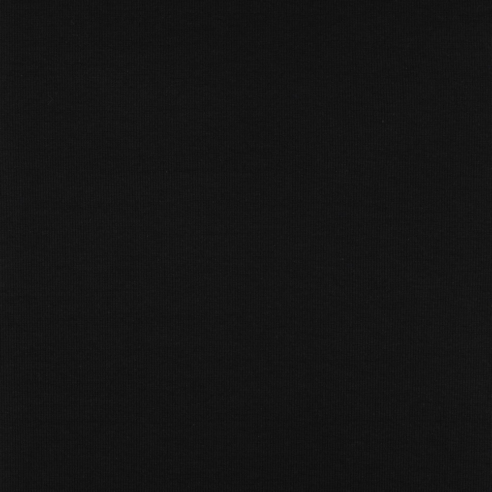 geripptes Bündchen schwarz