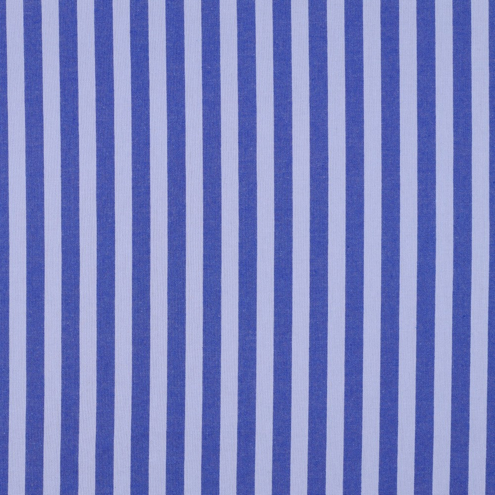 Baumwolle GARNGEFÄRBTE STREIFEN - blau