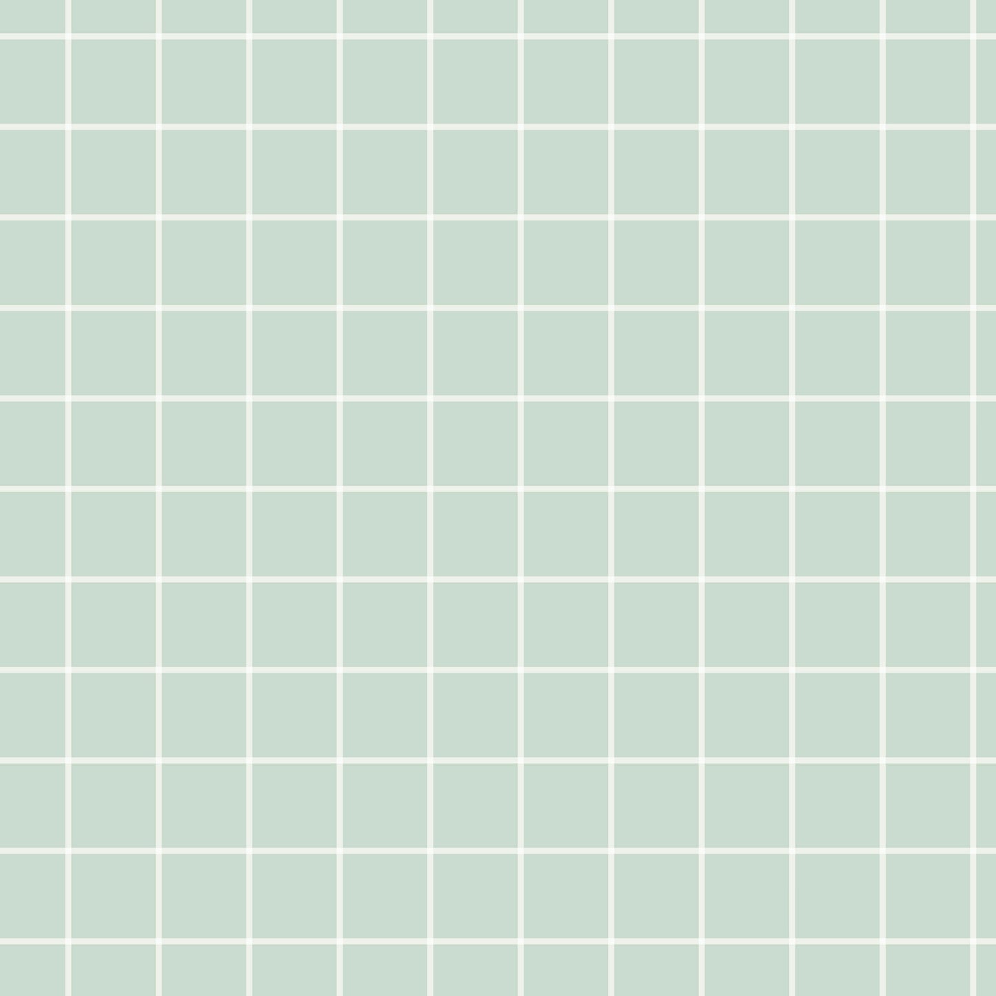 Grid mintgrün - French Terry - Kombi Farm Life