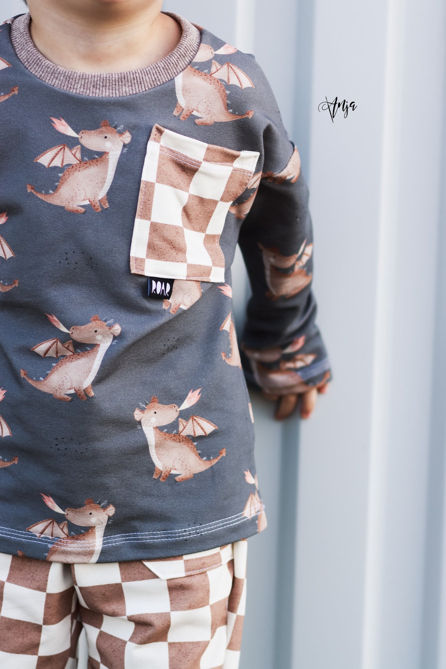 Drache Tim rost - French Terry