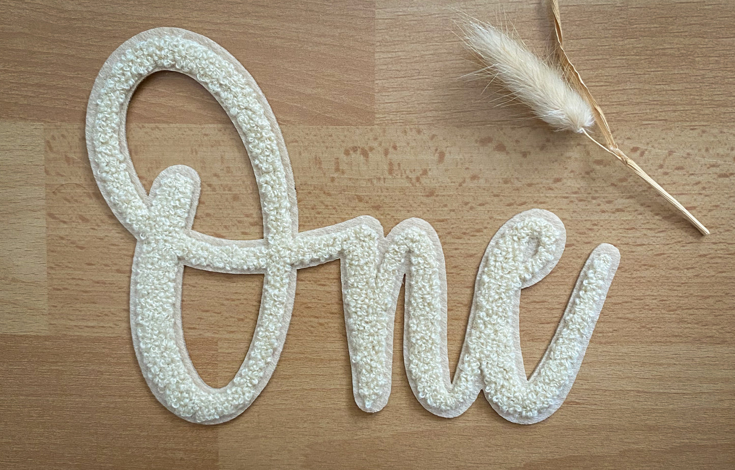 One - Chenille Patch