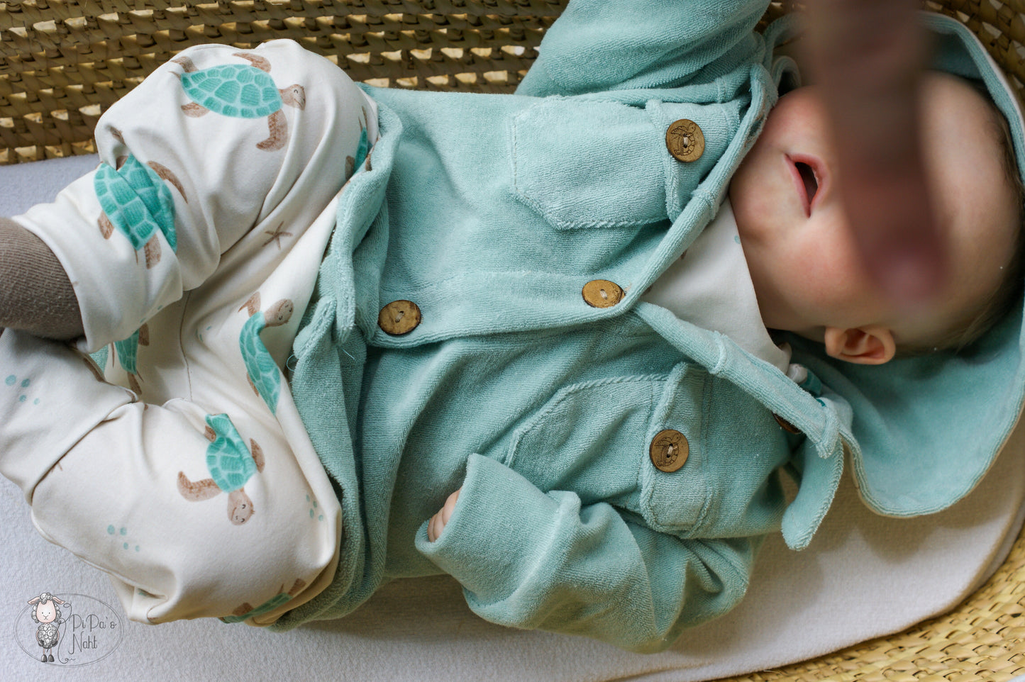 Frottee dusty blue (stretch)