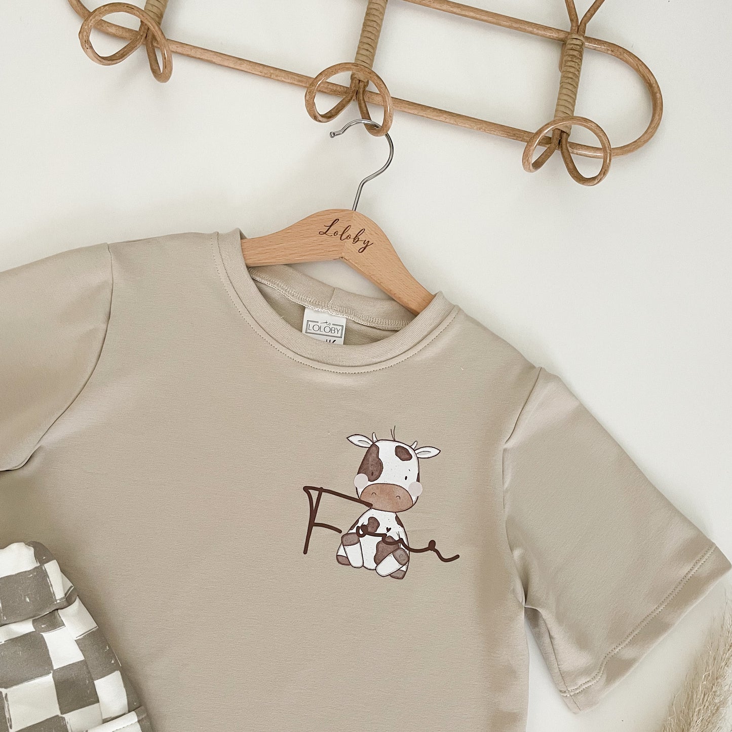 Kuh 4 - Geburtstags Bügelbild groß