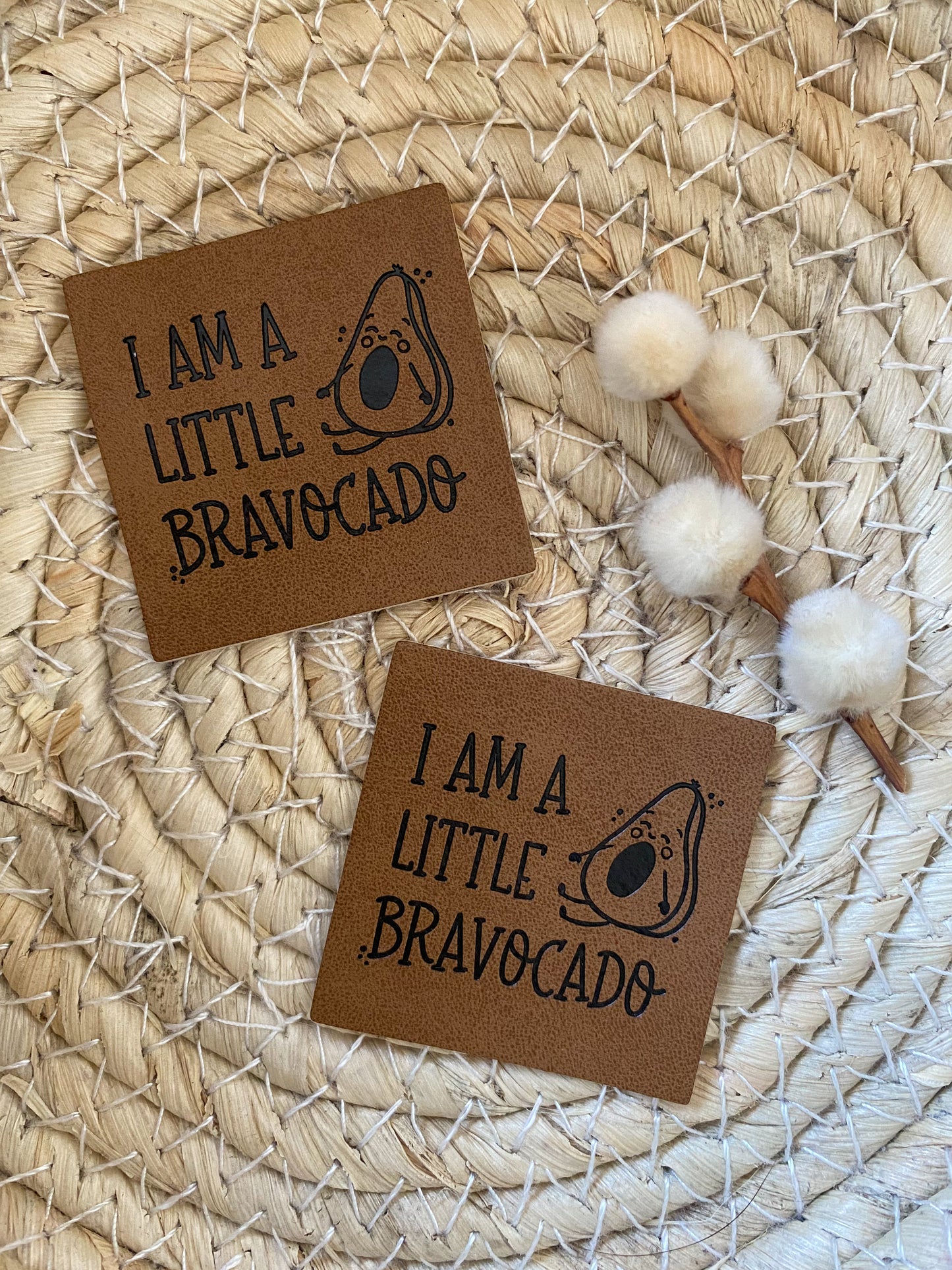 I am a little Bravocado - Kunstleder Label