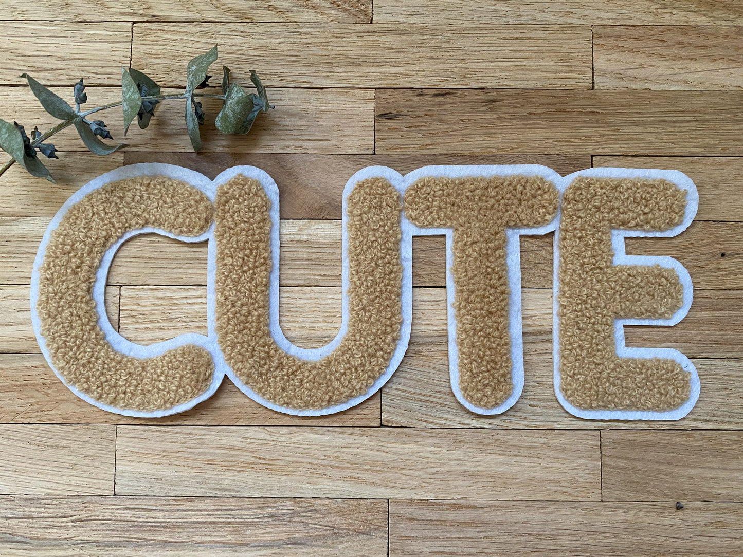 CUTE - Chenille Patch