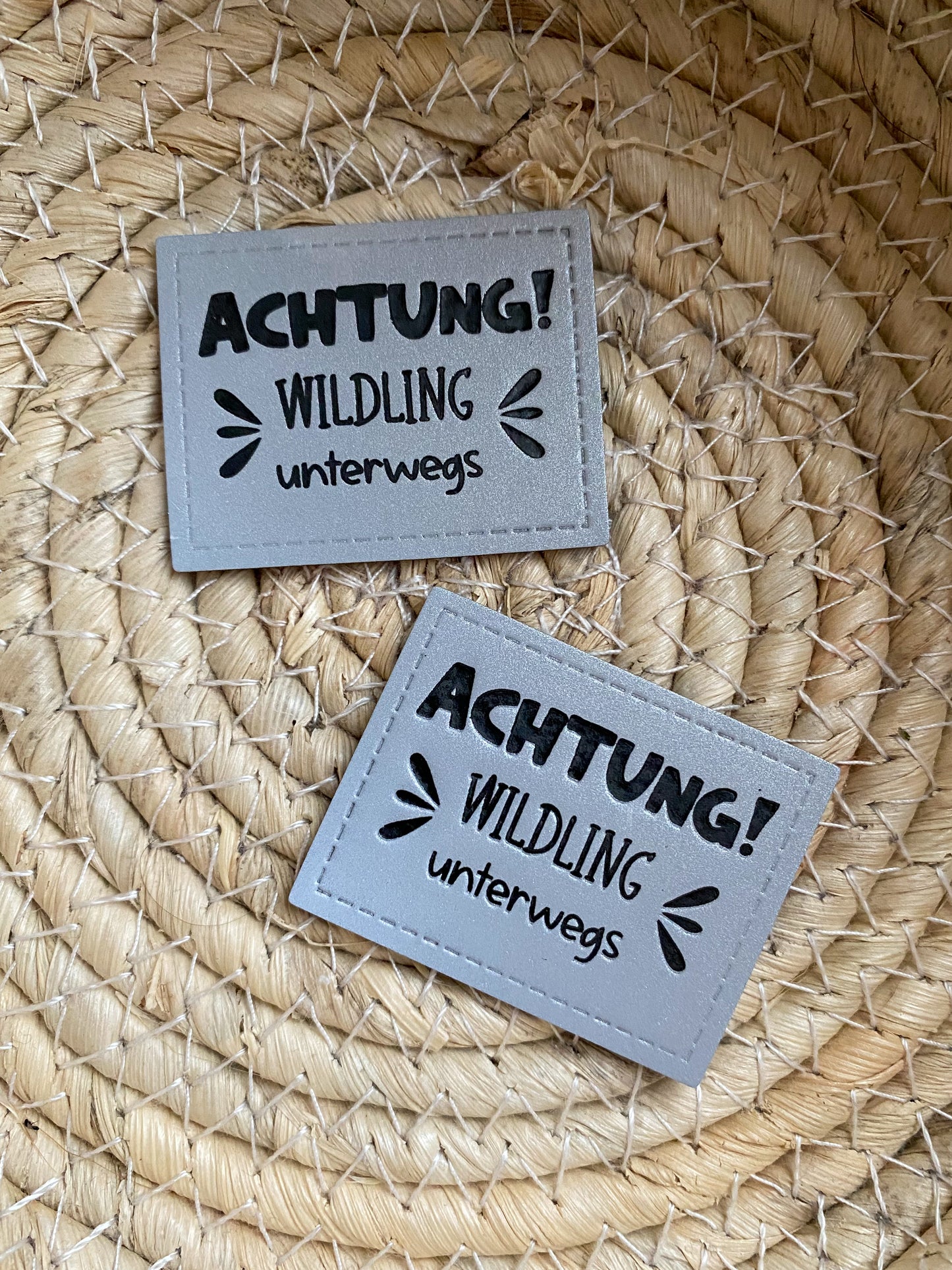 Achtung Wildling unterwegs - Reflektor Label