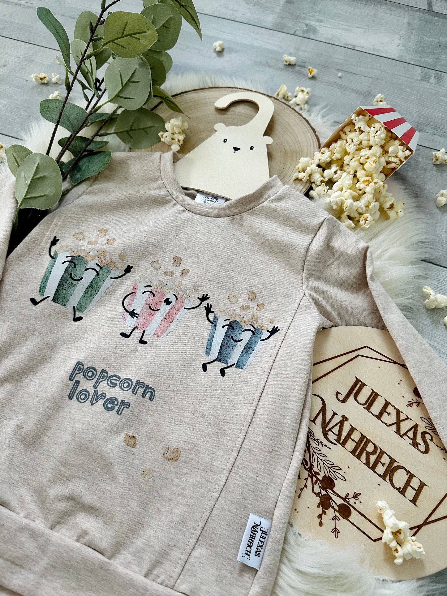Popcorn - Bügelbild groß