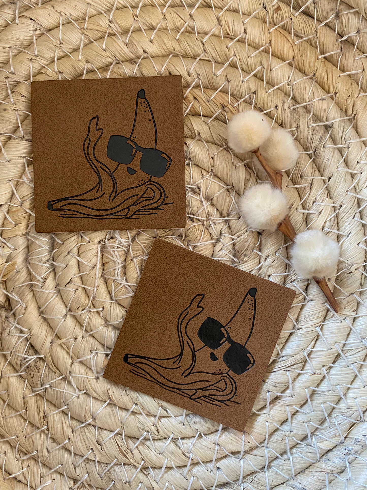 cool Banana - Kunstleder Label