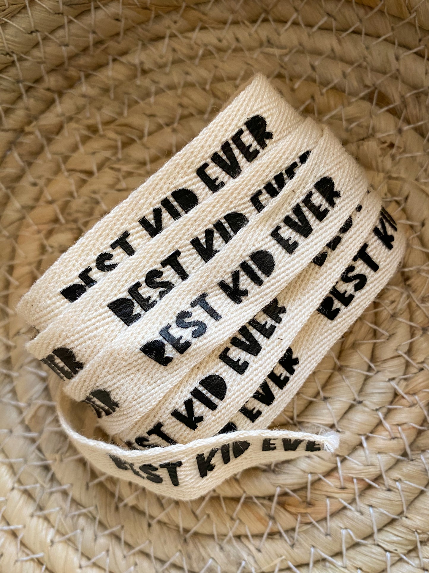 Kordel Best Kid Ever - natur