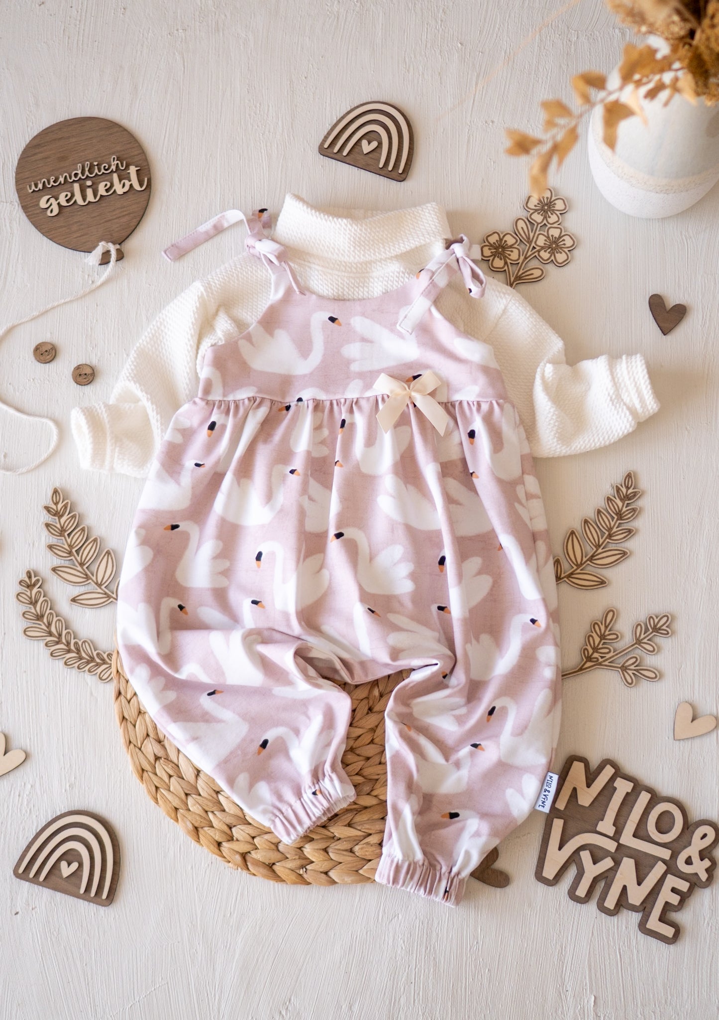 Mini Zopfmuster Jersey ecru