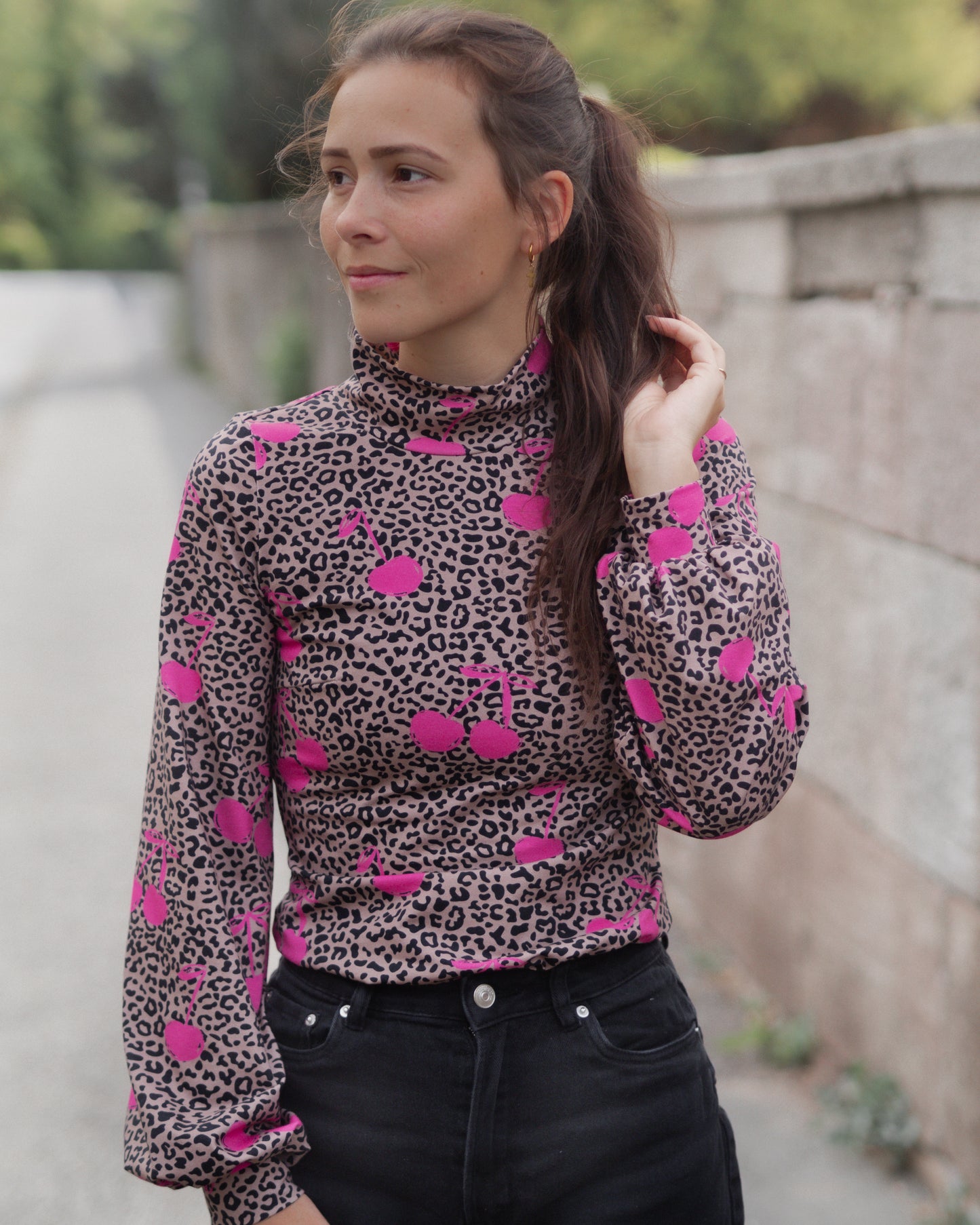 LEO Kirsche beige/pink - Jersey