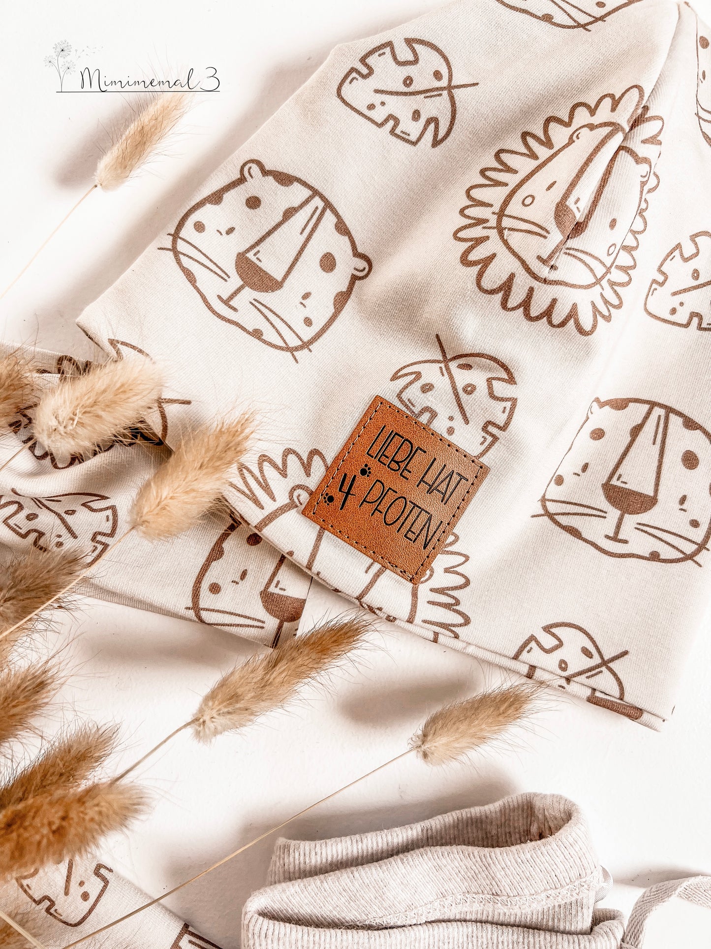 Liebe hat 4 Pfoten - Kunstleder Label