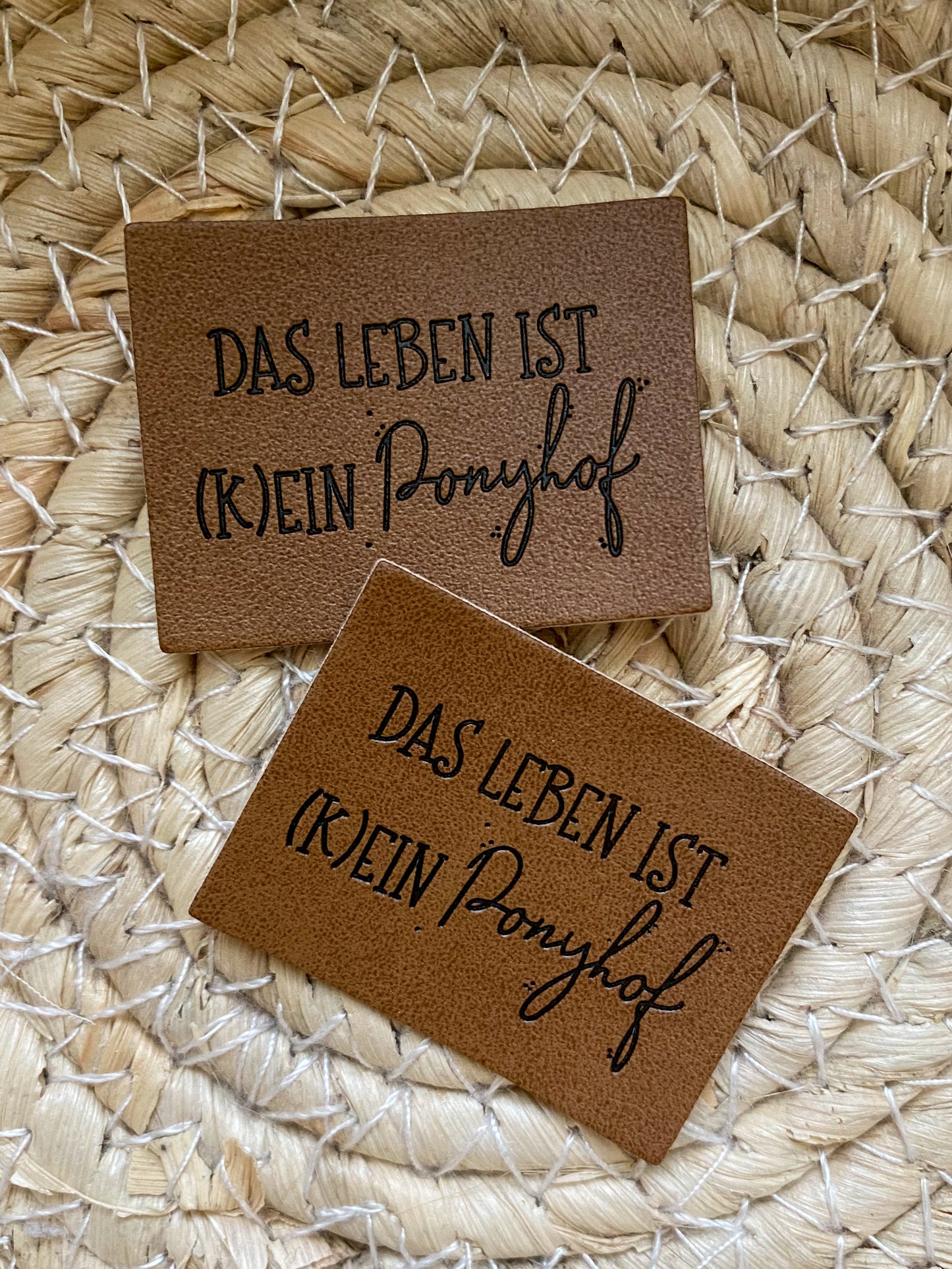 Das Leben ist (k)ein Ponyhof - Kunstleder Label