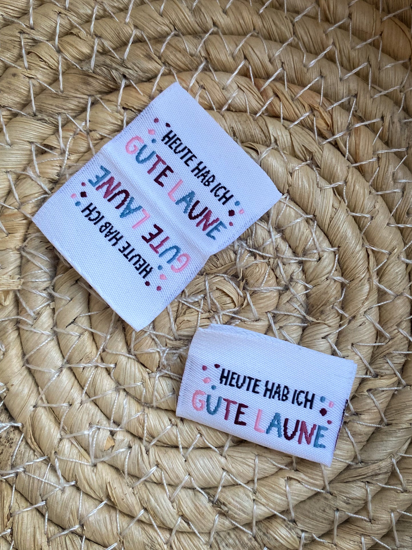 Heute hab ich gute Laune rosa - Web Label