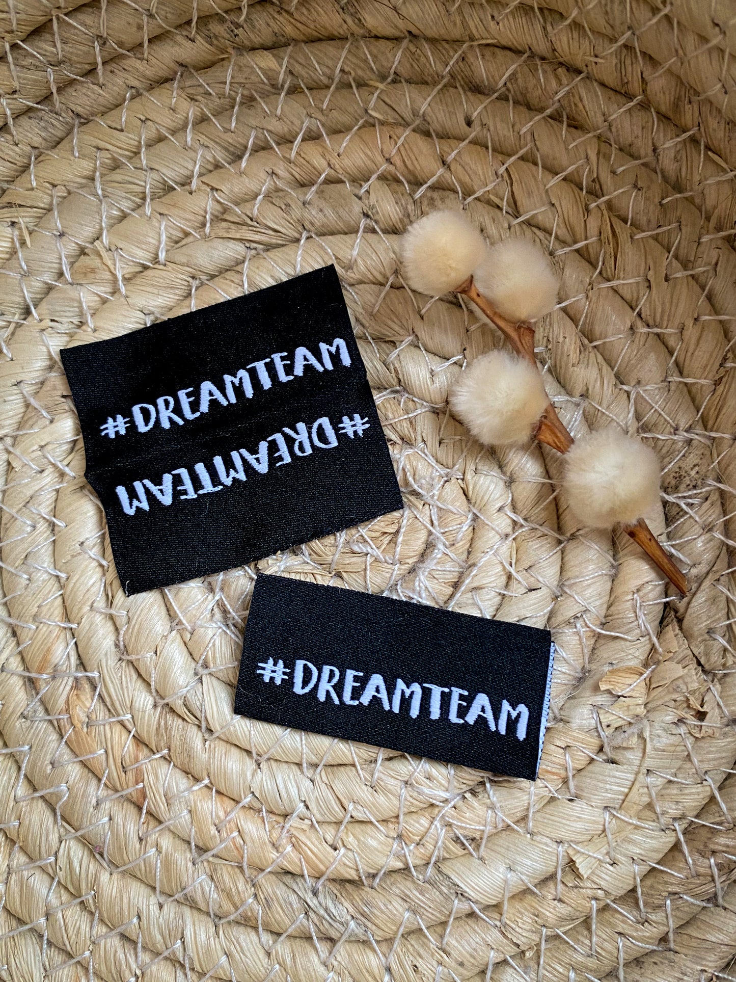 #DREAMTEAM - Web Label schwarz