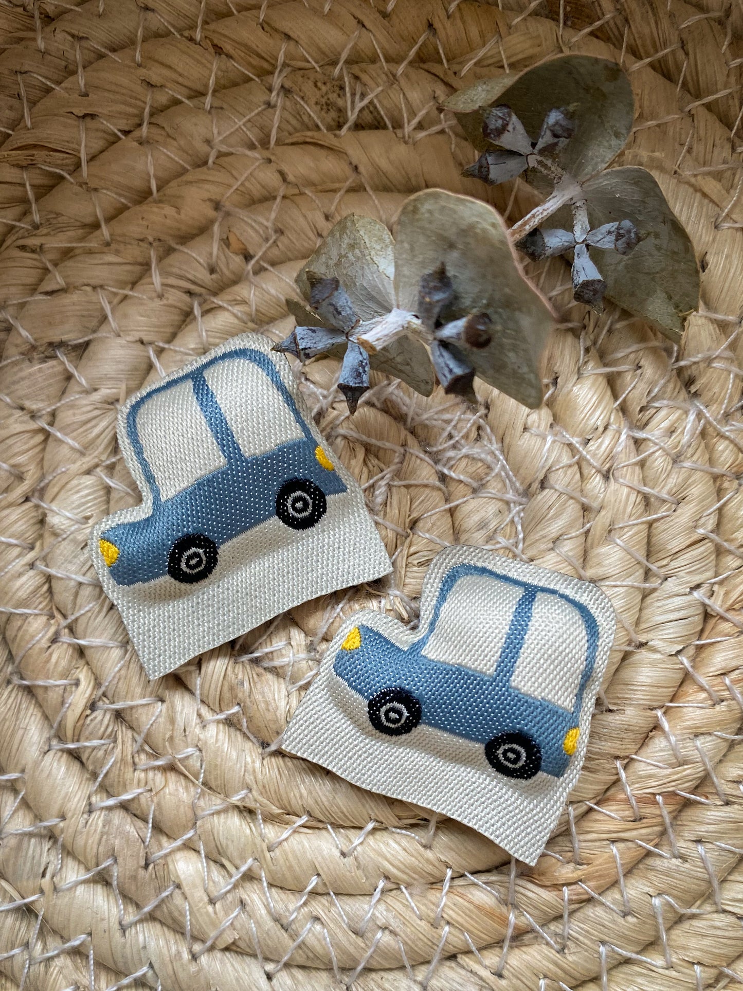 Auto blau - Puff Web Label