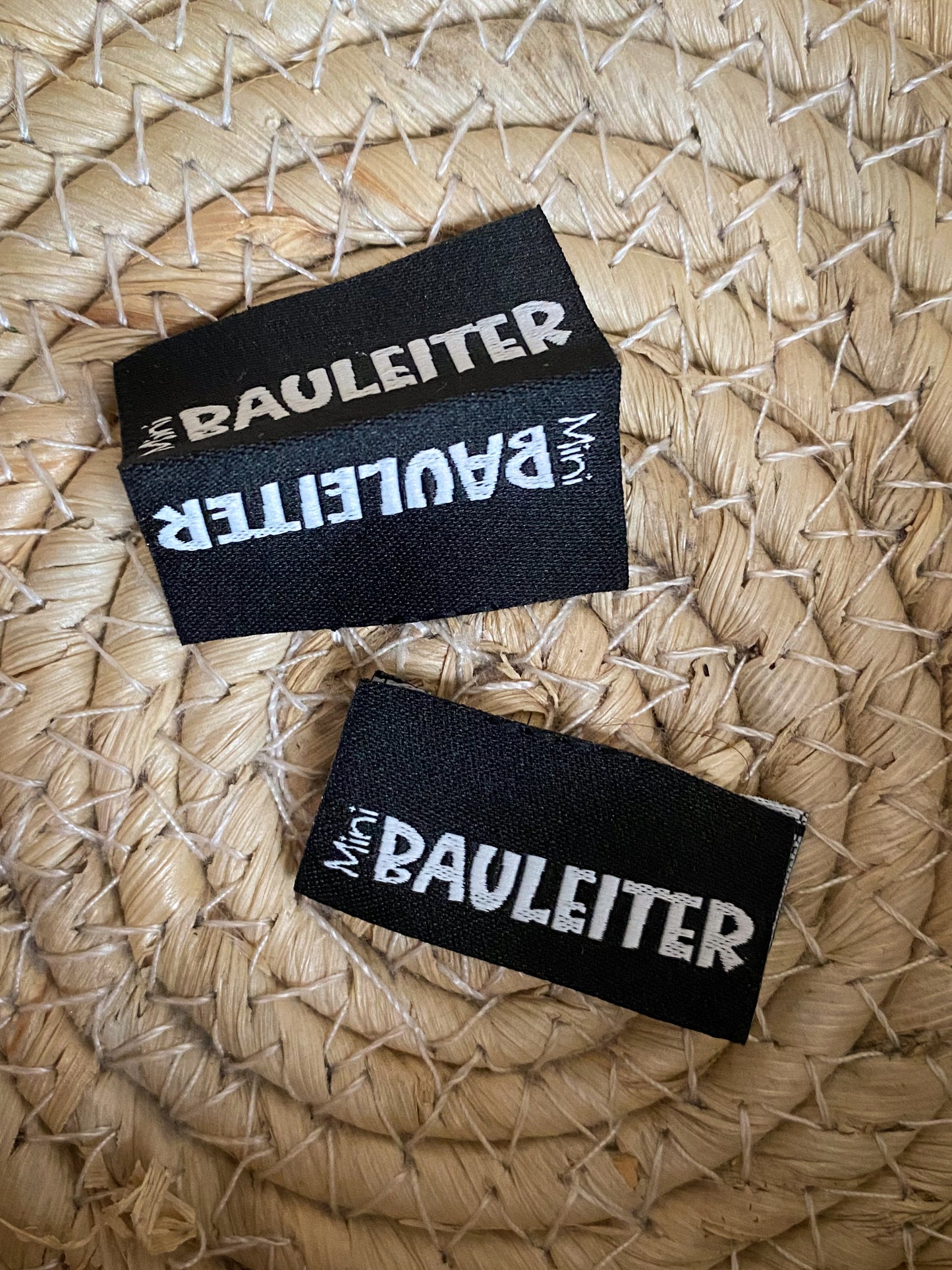Mini Bauleiter - schwarzes Web Label