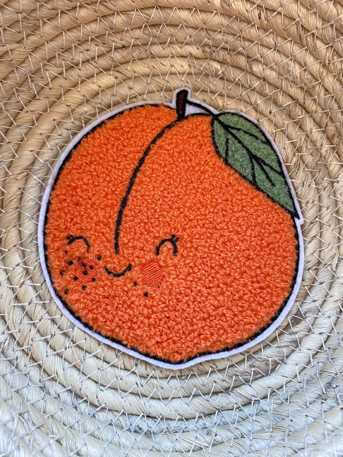 Peach - Chenille Patch