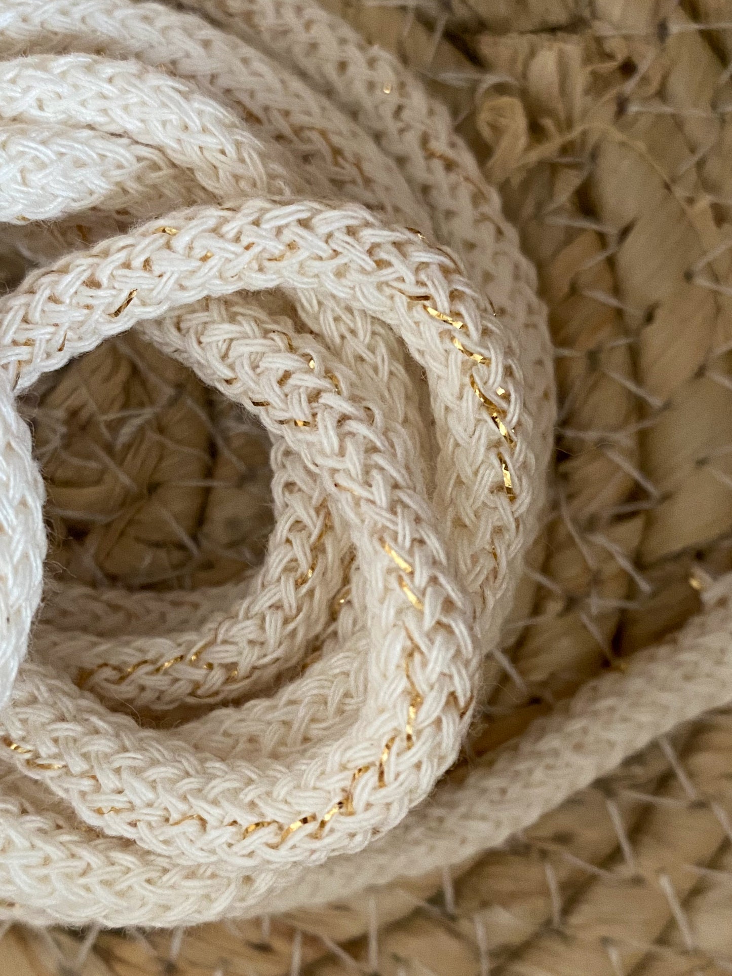 Kordel 5mm golden natur