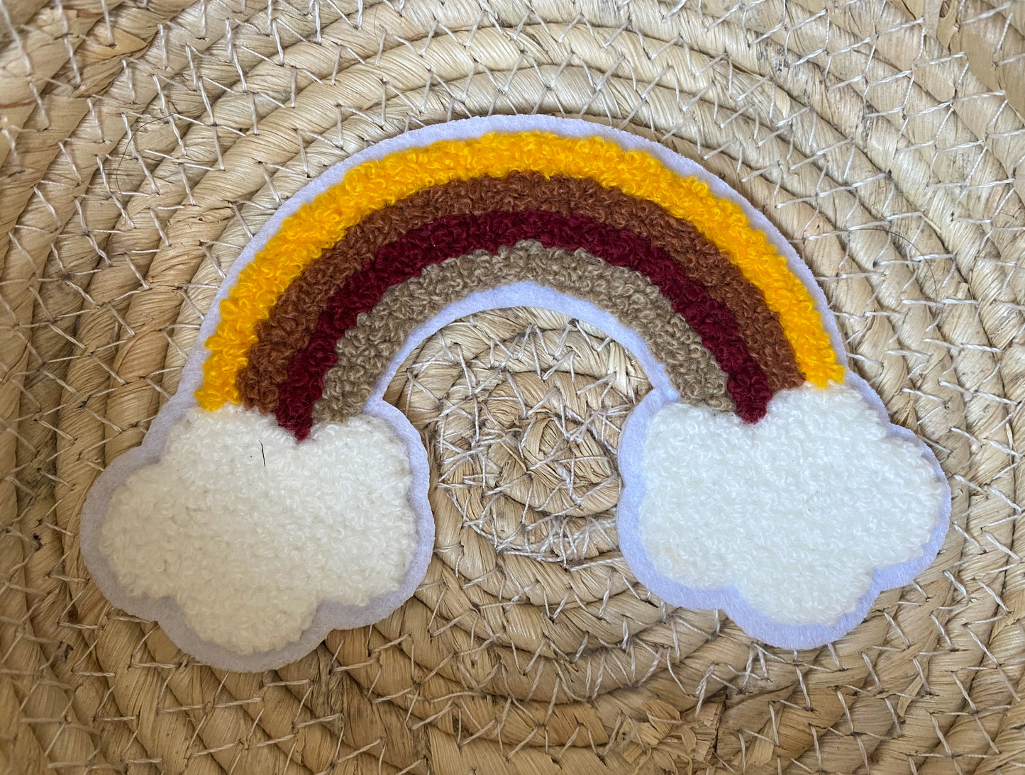 Regenbogen & Wolken - Chenille Patch