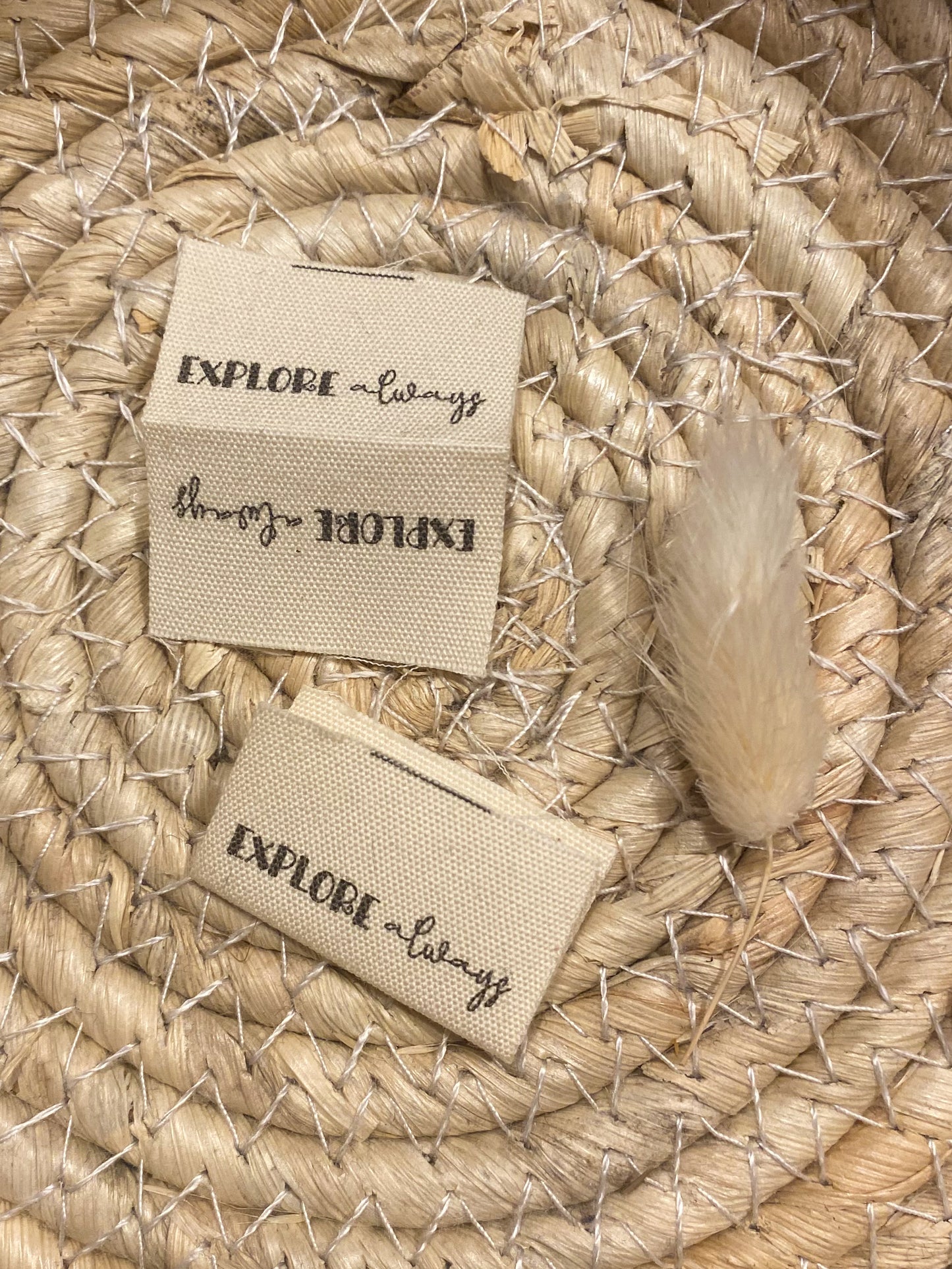 Explore always - Baumwoll Label