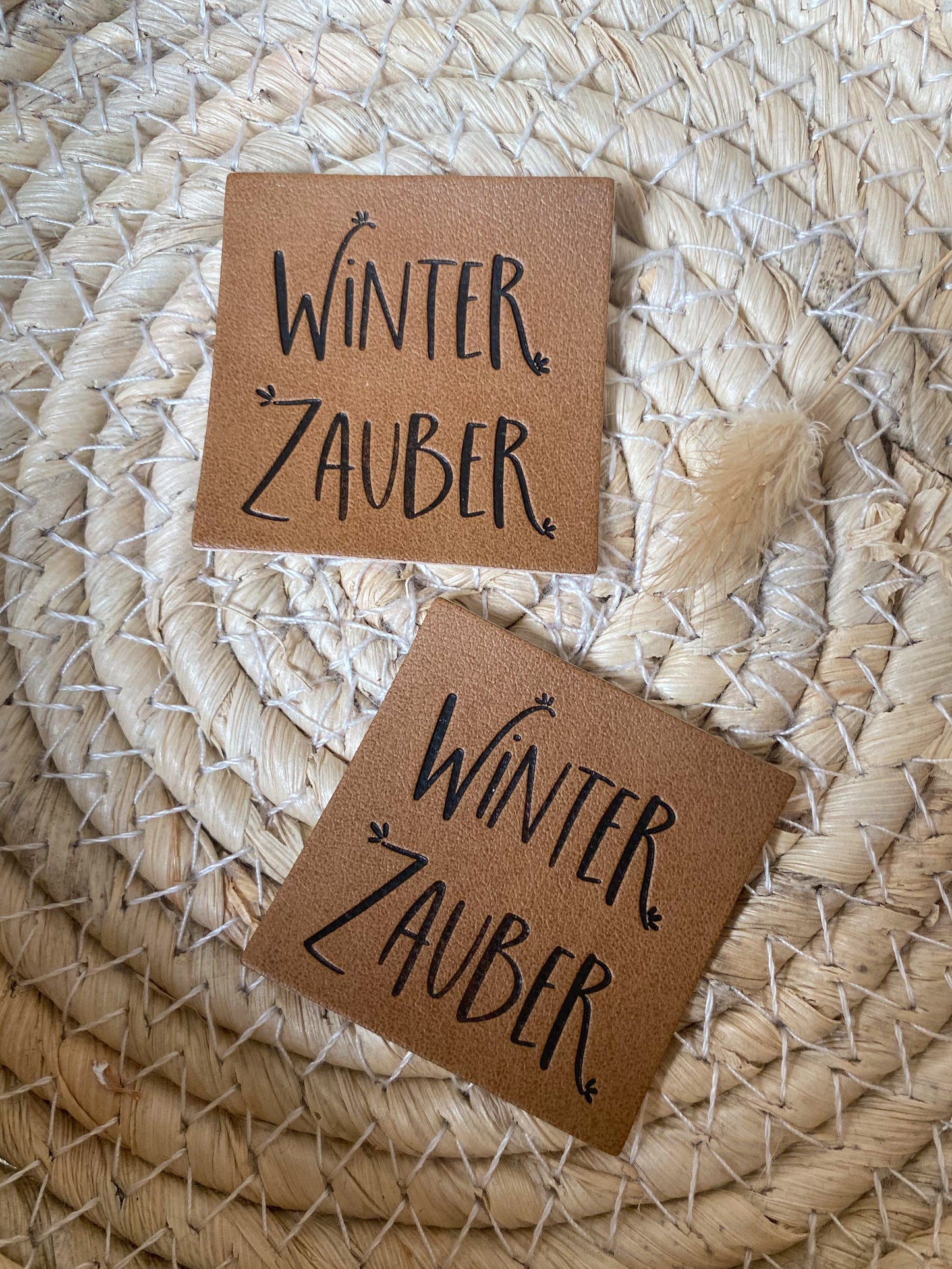 Winter Zauber - Kunstleder Label