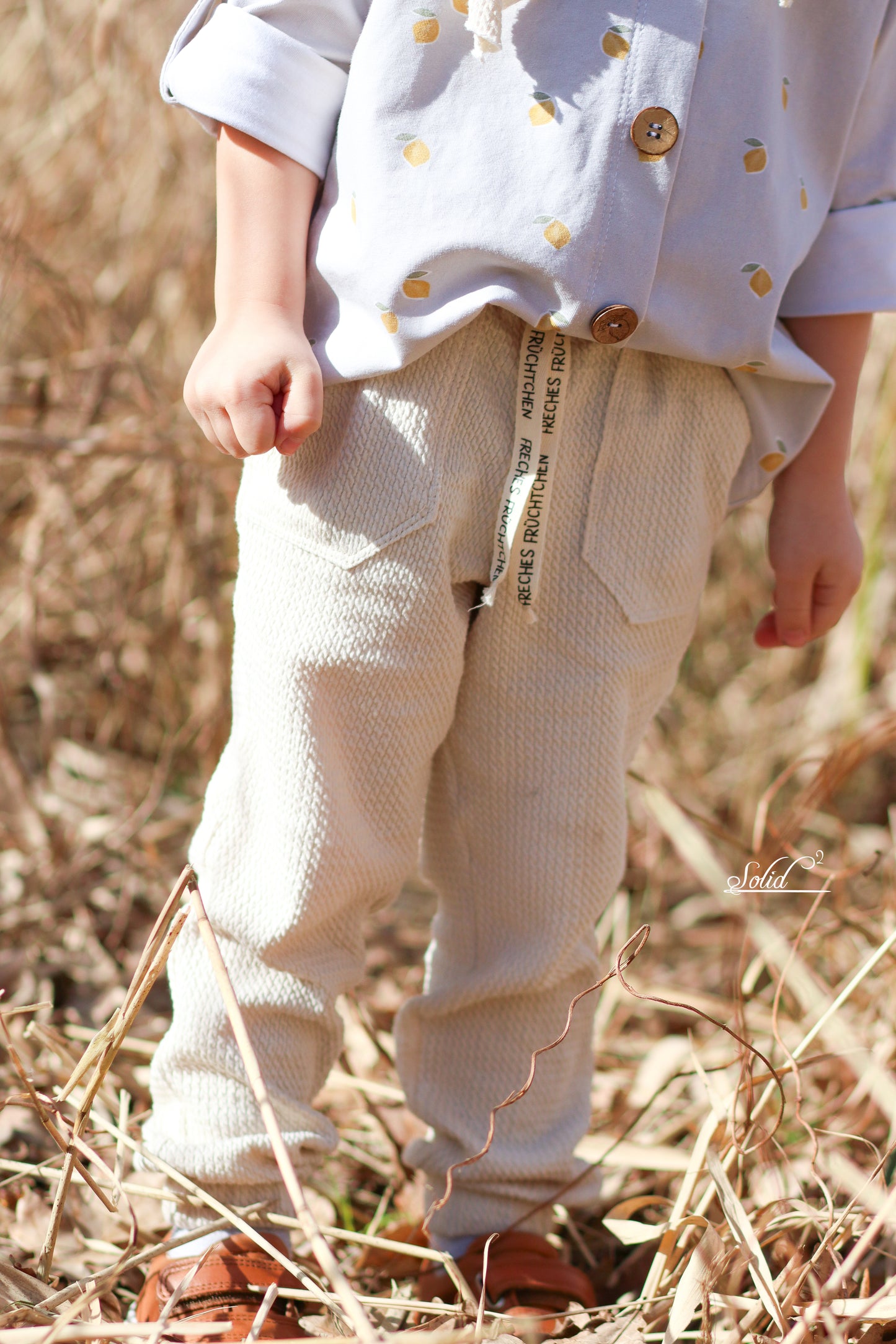 Mini Zopfmuster Jersey naturbeige