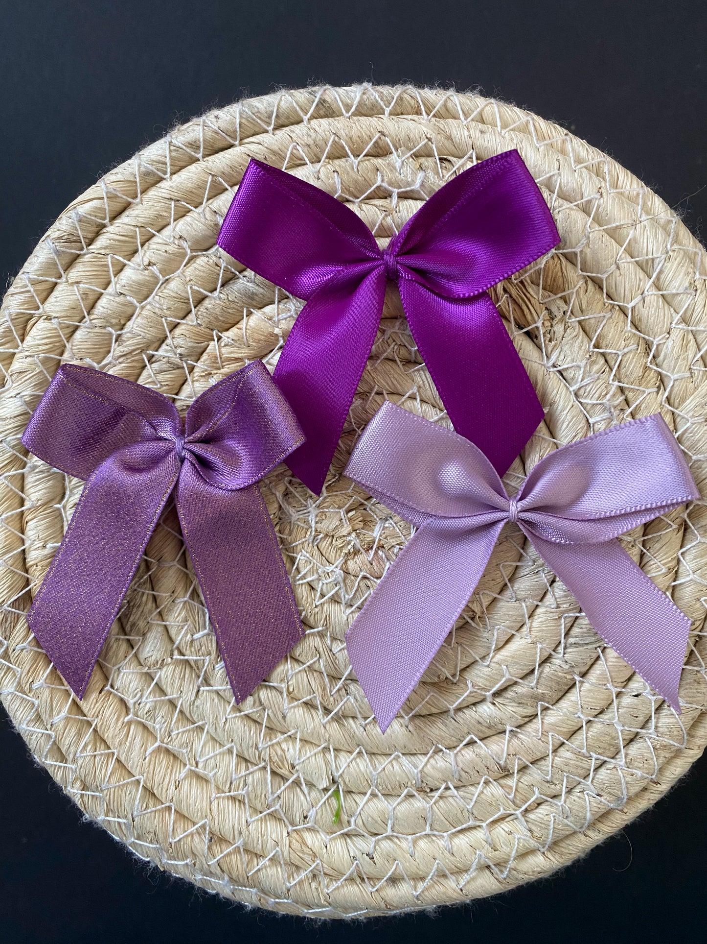 Purple Love - große Schleifen 3er Set