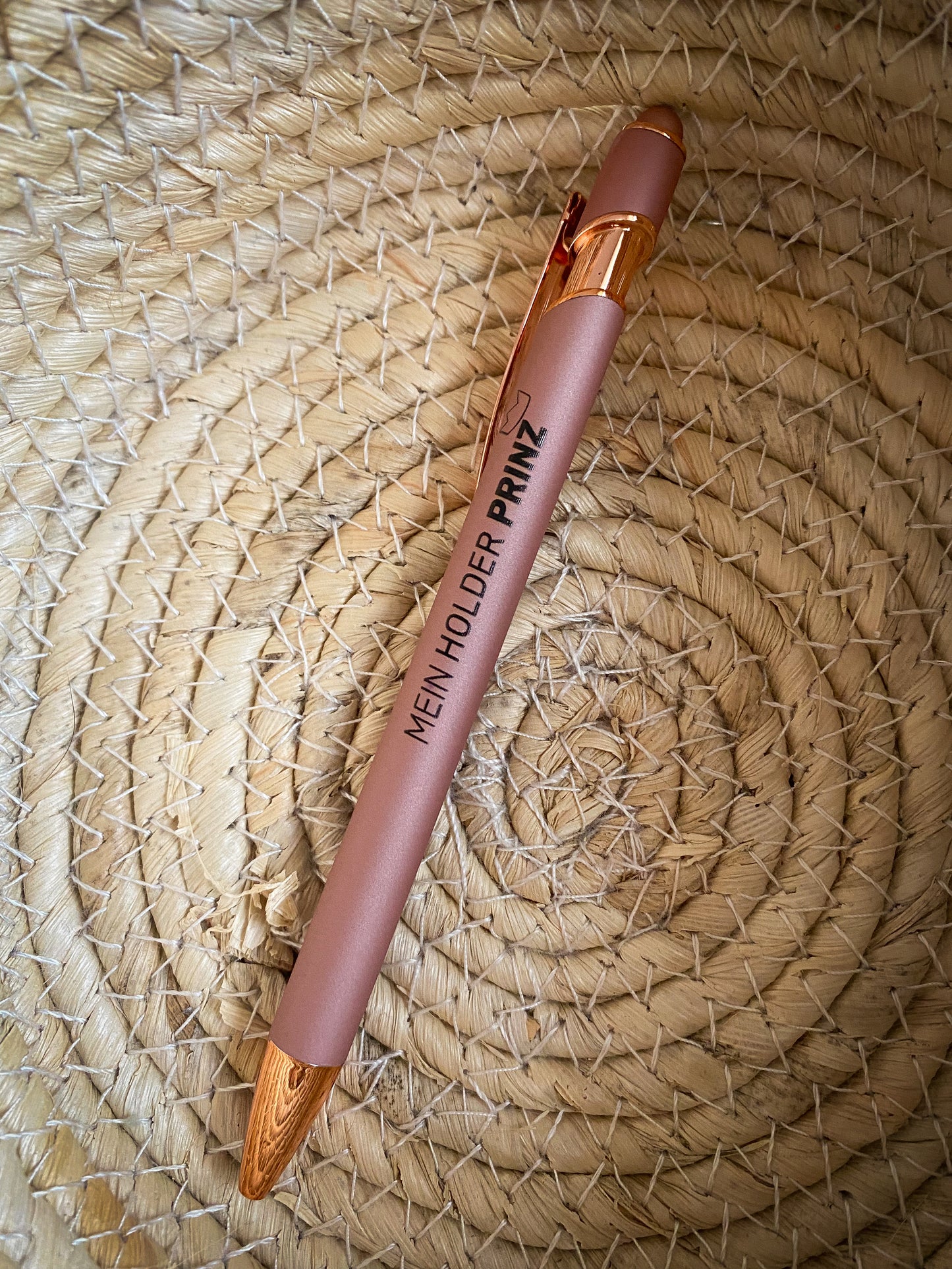 Kugelschreiber rosegold von Mein holder Prinz