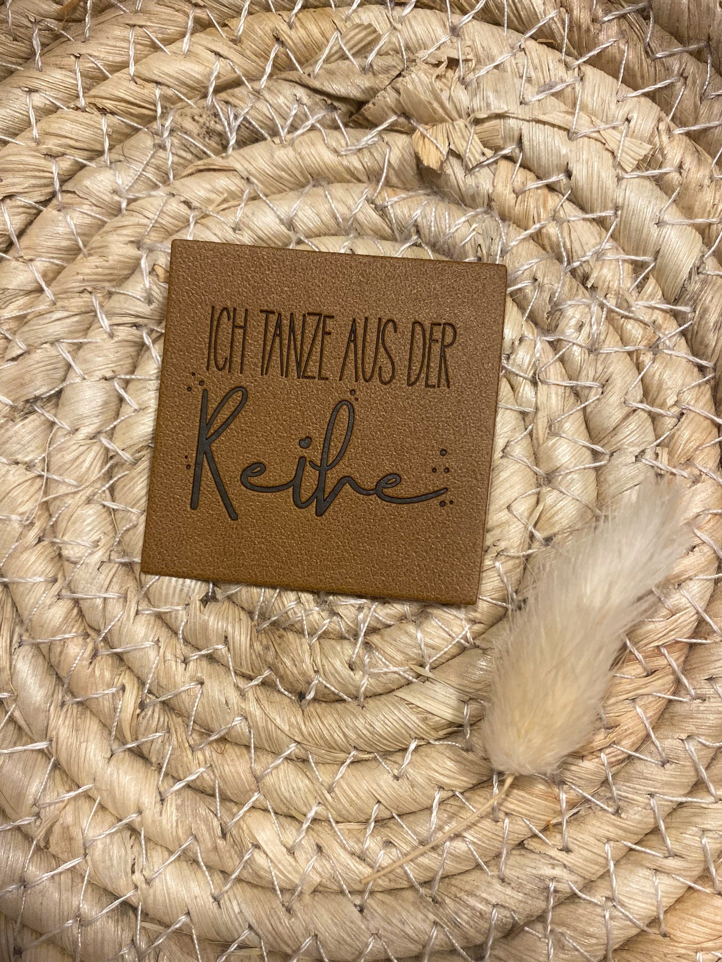 Ich tanze aus der Reihe - Kunstleder Label