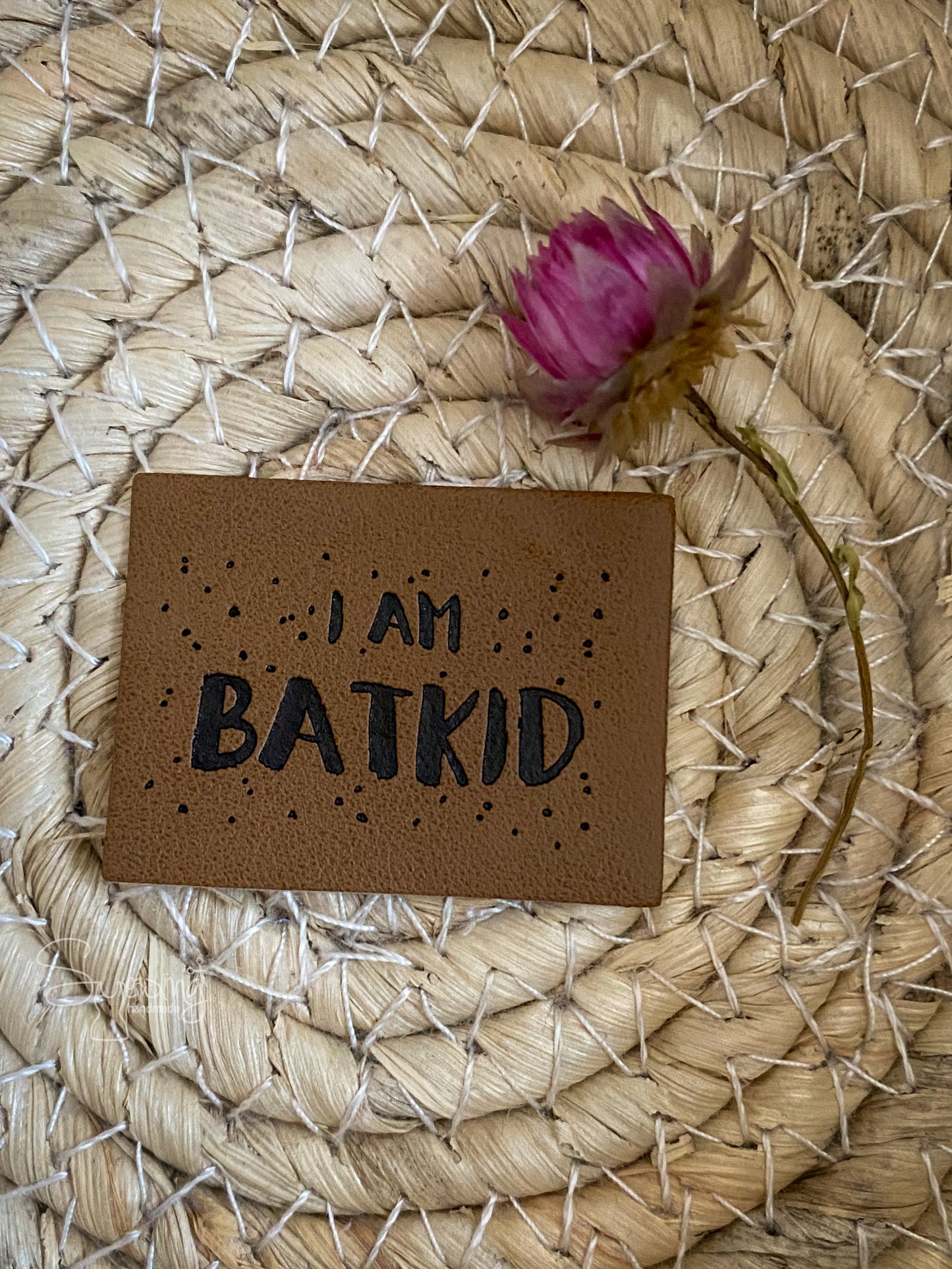 I am BATKID - Kunstleder Label