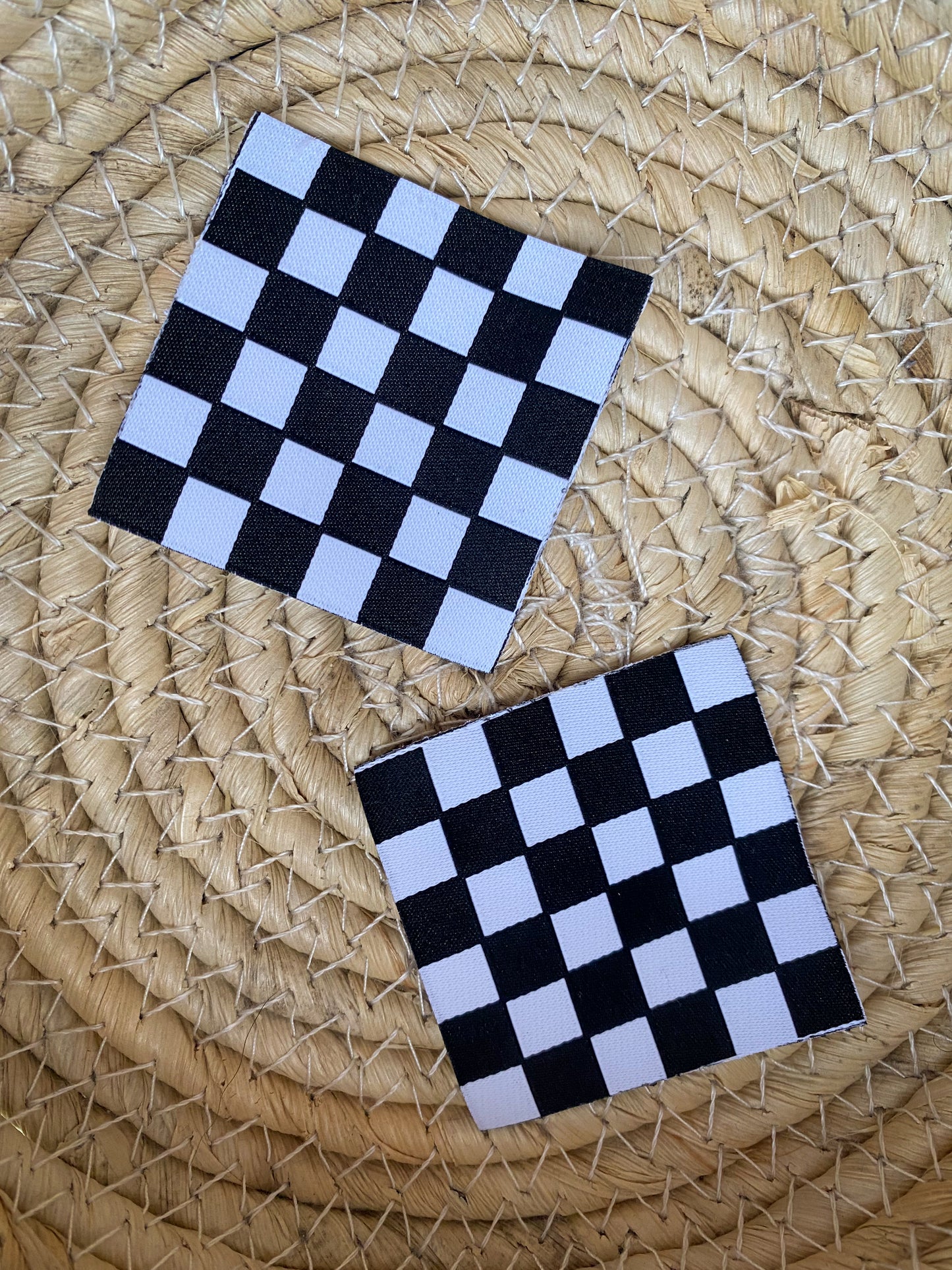 Checker schwarz/weiß - Web Label