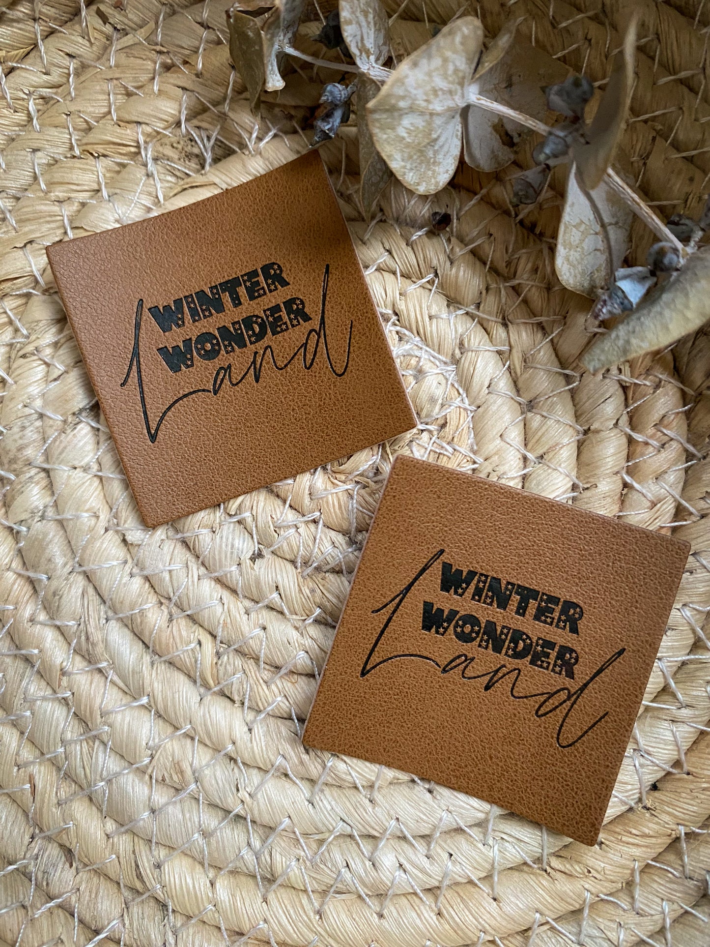 Winter Wonder Land - Kunstleder Label