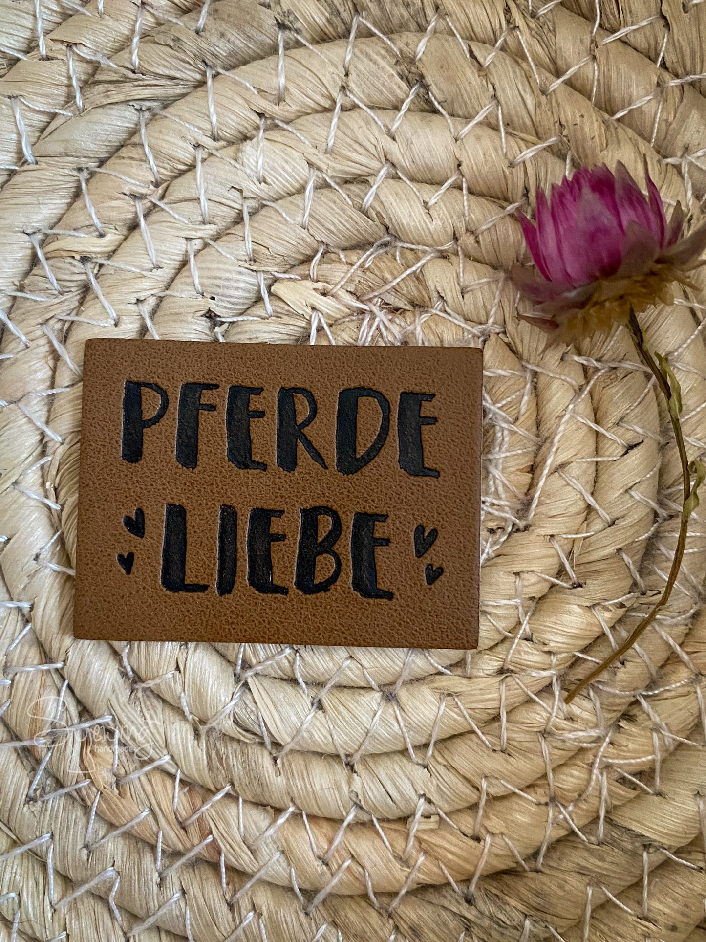 Pferde Liebe - Kunstleder Label