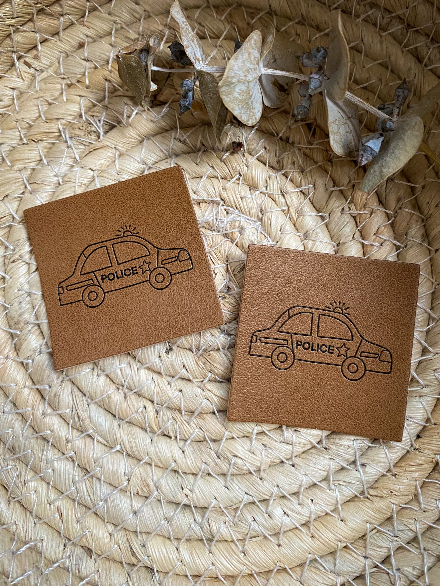 Polizei - Kunstleder Label