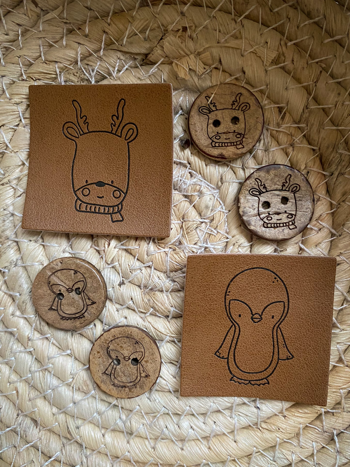 Label Set "Elch & Pinguin"