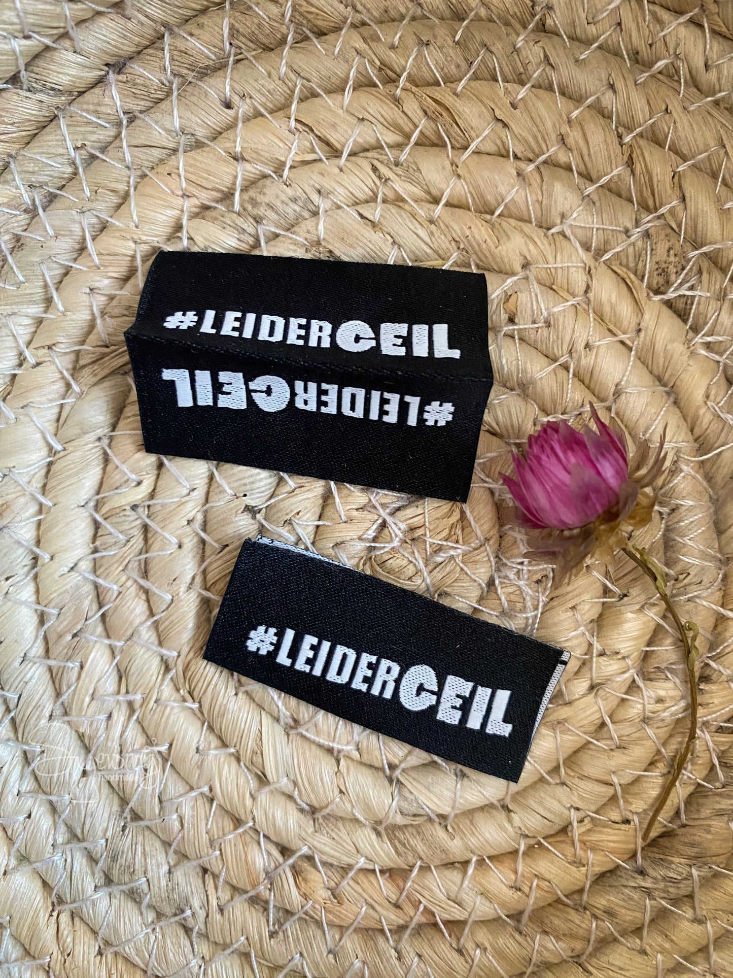 #LeiderGeil - schwarzes Web Label