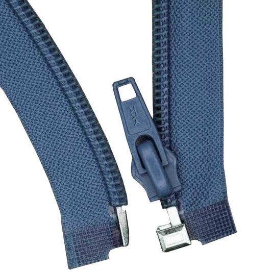 Reißverschluss jeansblau - teilbar