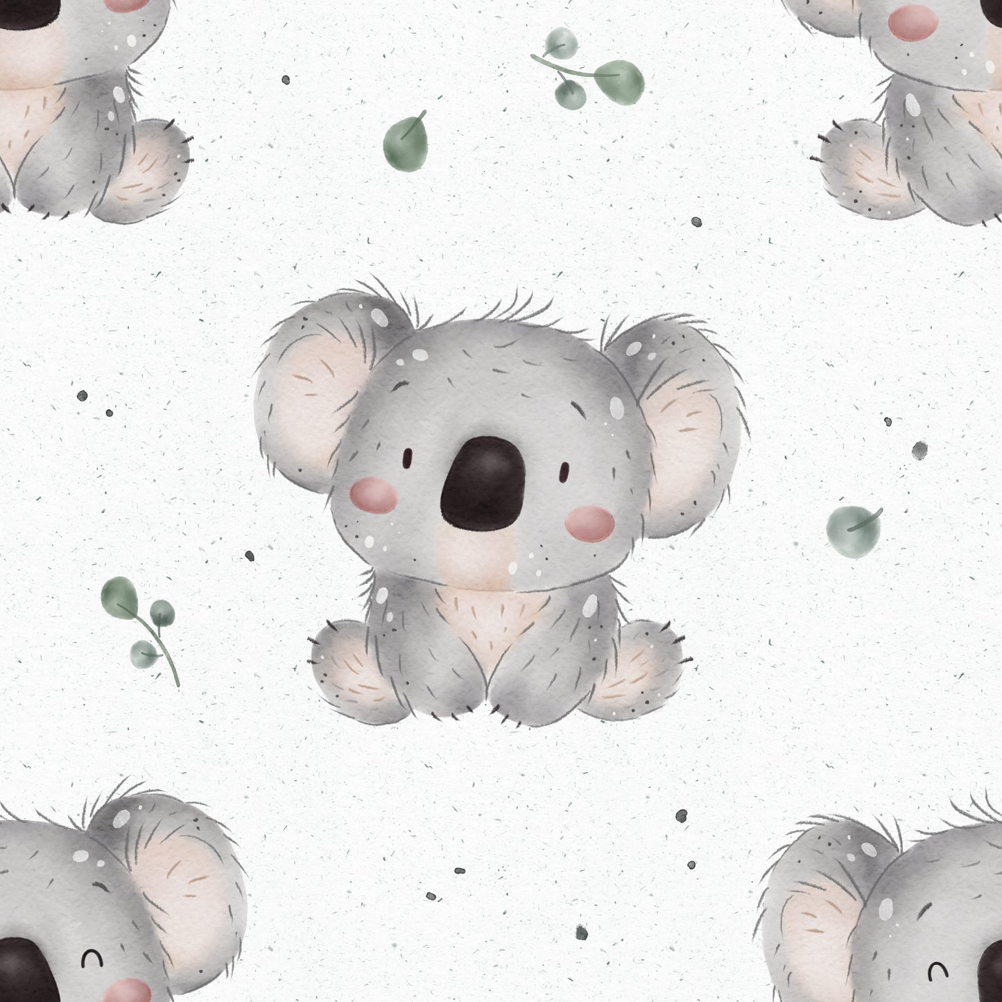 Kleiner Koala saltpepper - Rib Jersey