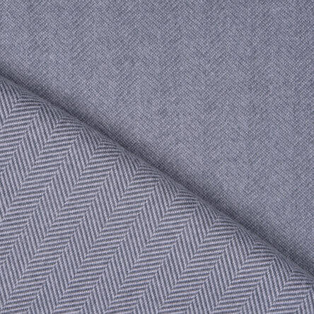 B2B Jacquard Jersey jeansblau - Fischgräten Design