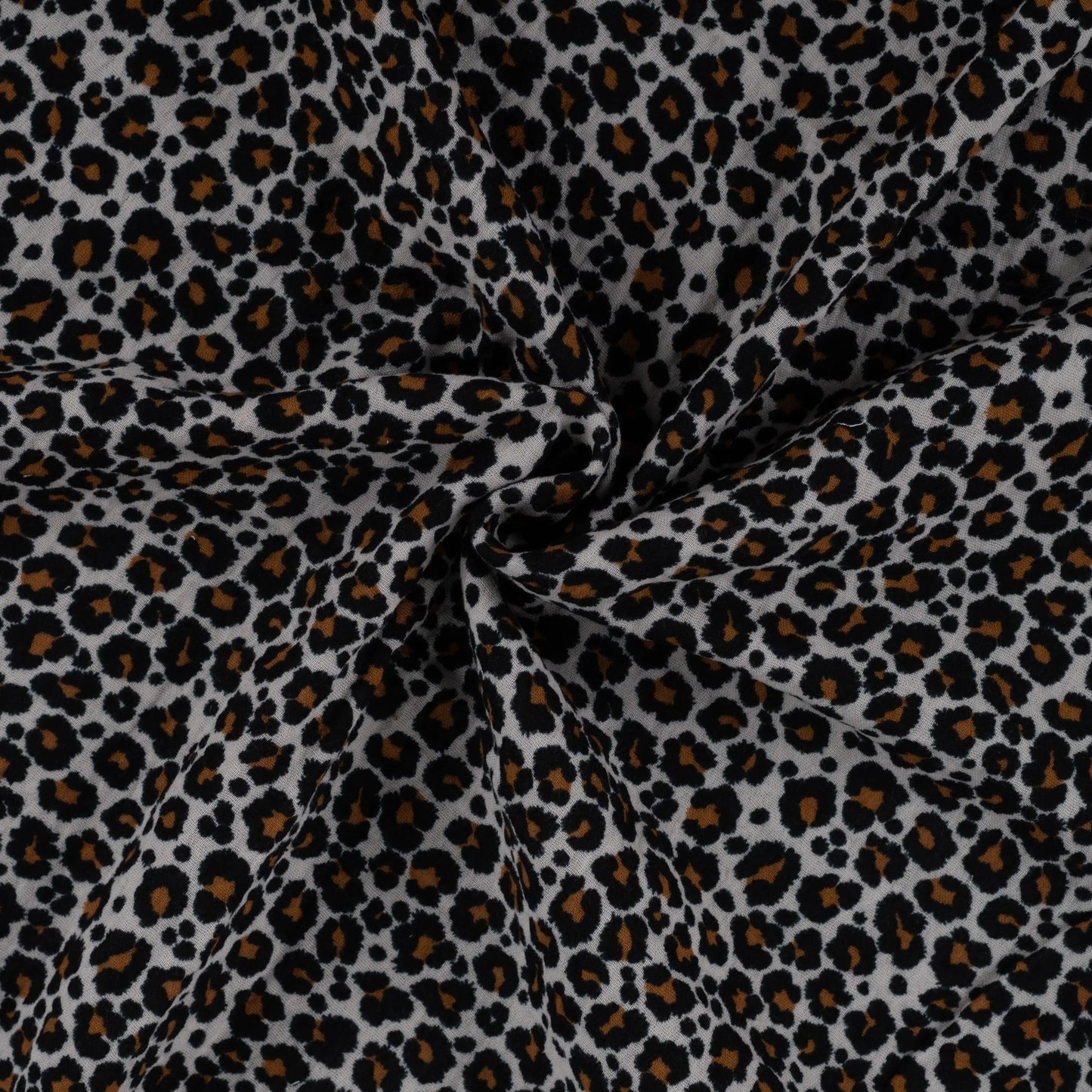 Musselin Mini Leo beige/schwarz