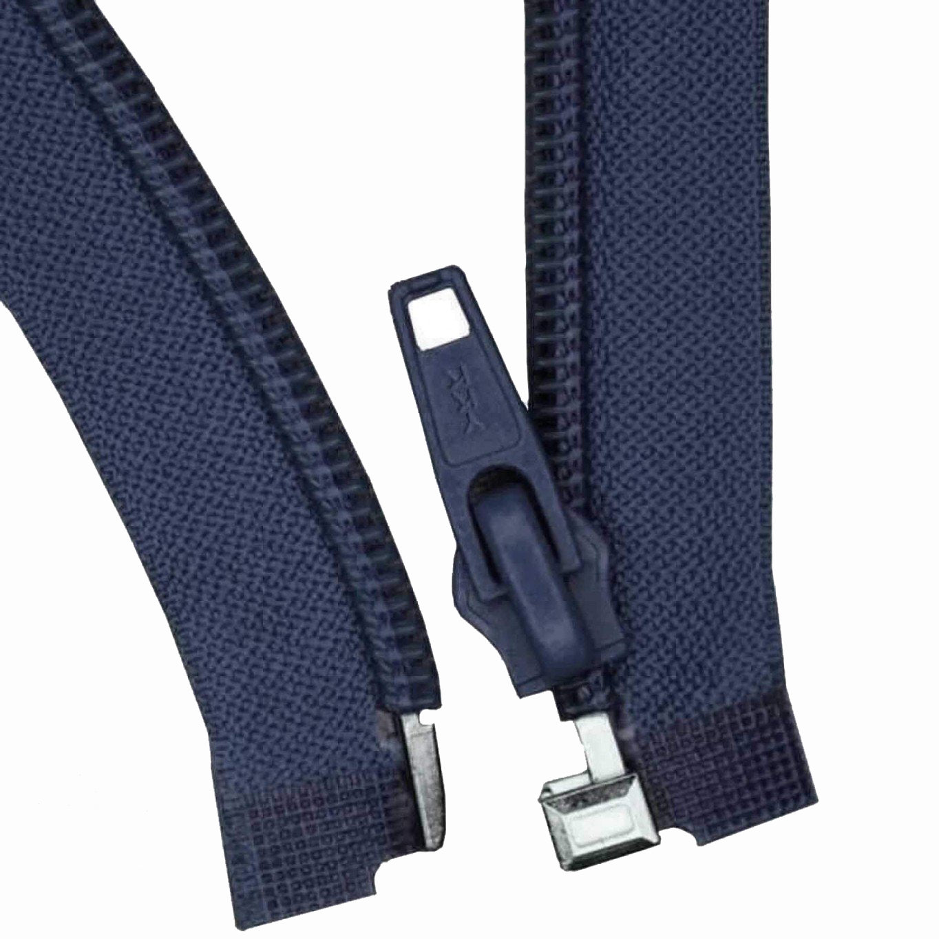 Reißverschluss navy - teilbar